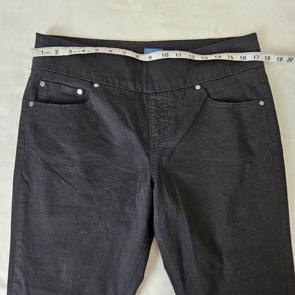 Amelia Slim Ankle Black Pull On Pants Sleek & Comfy - Picture 6 of 13